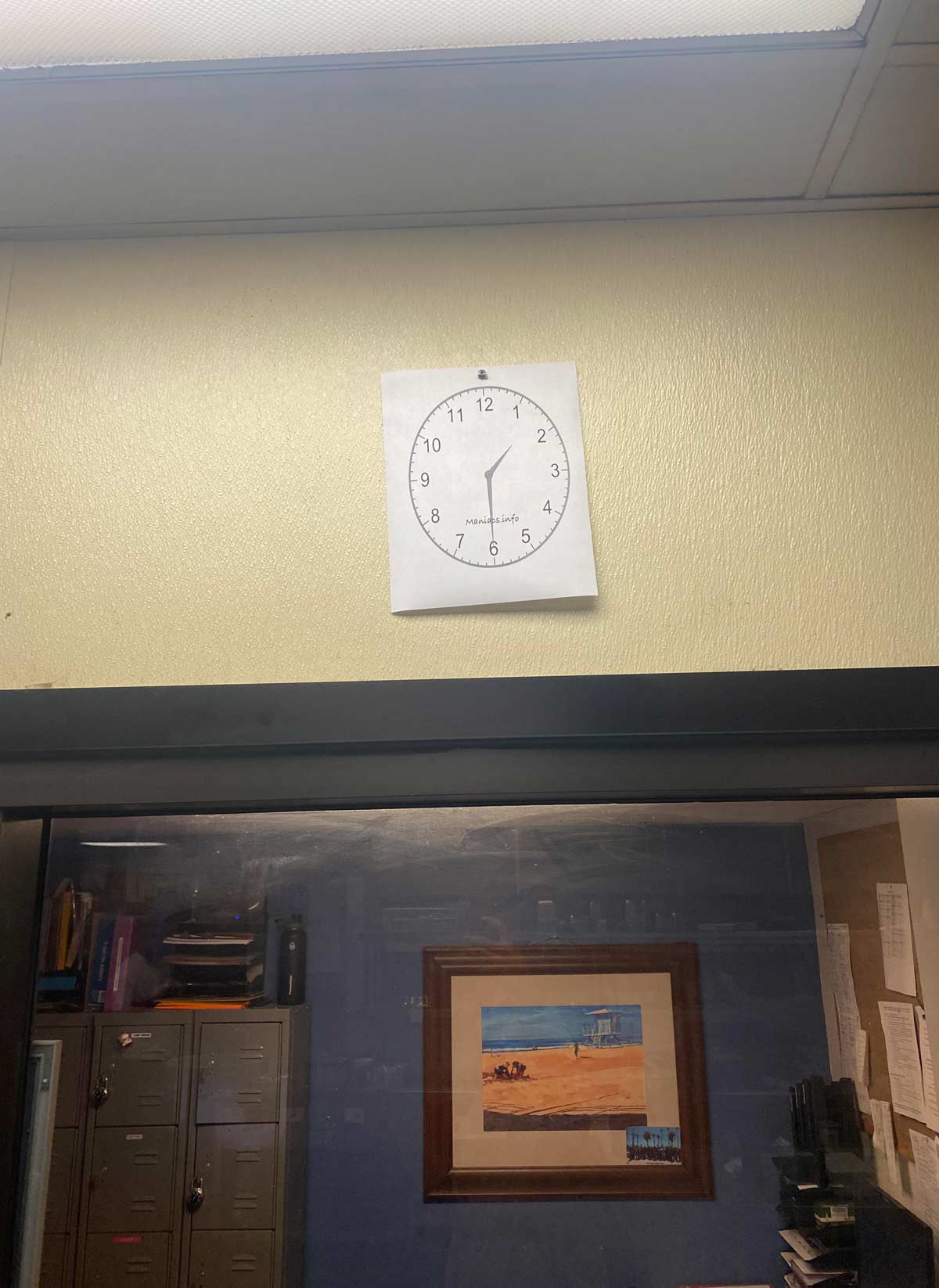 Our temporary replacement clock