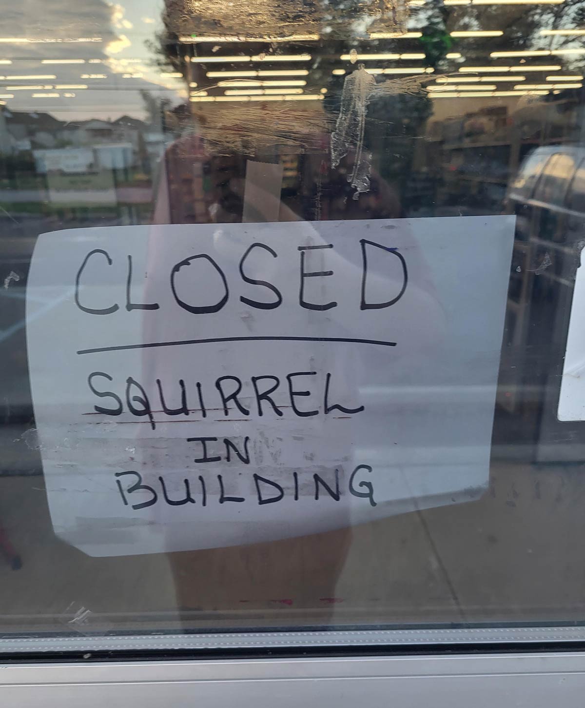 This sign at my local family dollar explaining why they're closed