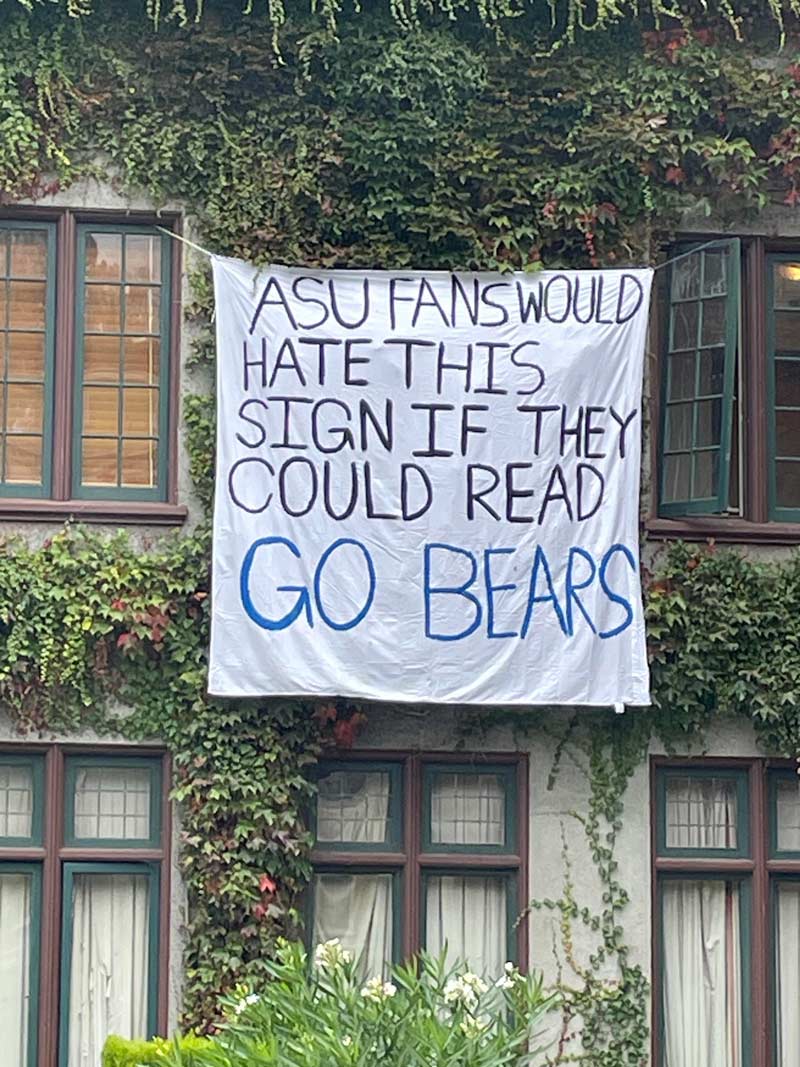Cal students going hard for ASU before today's football game