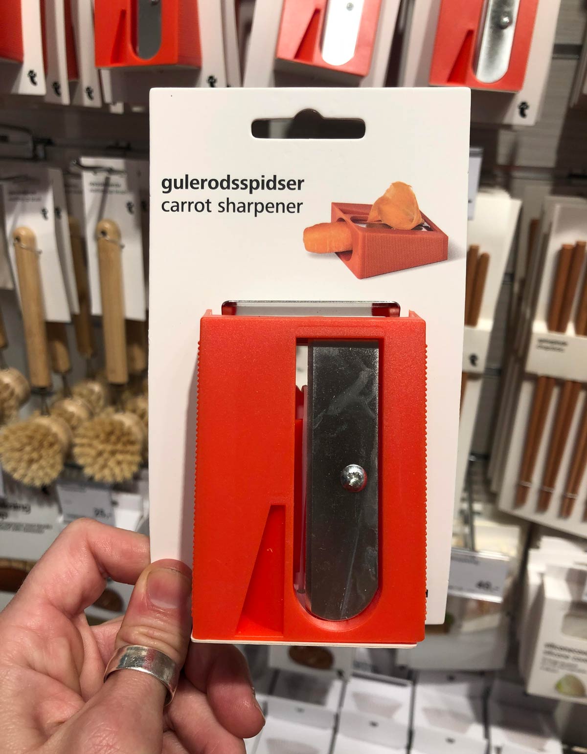 Found this carrot sharpener on my visit to Norway