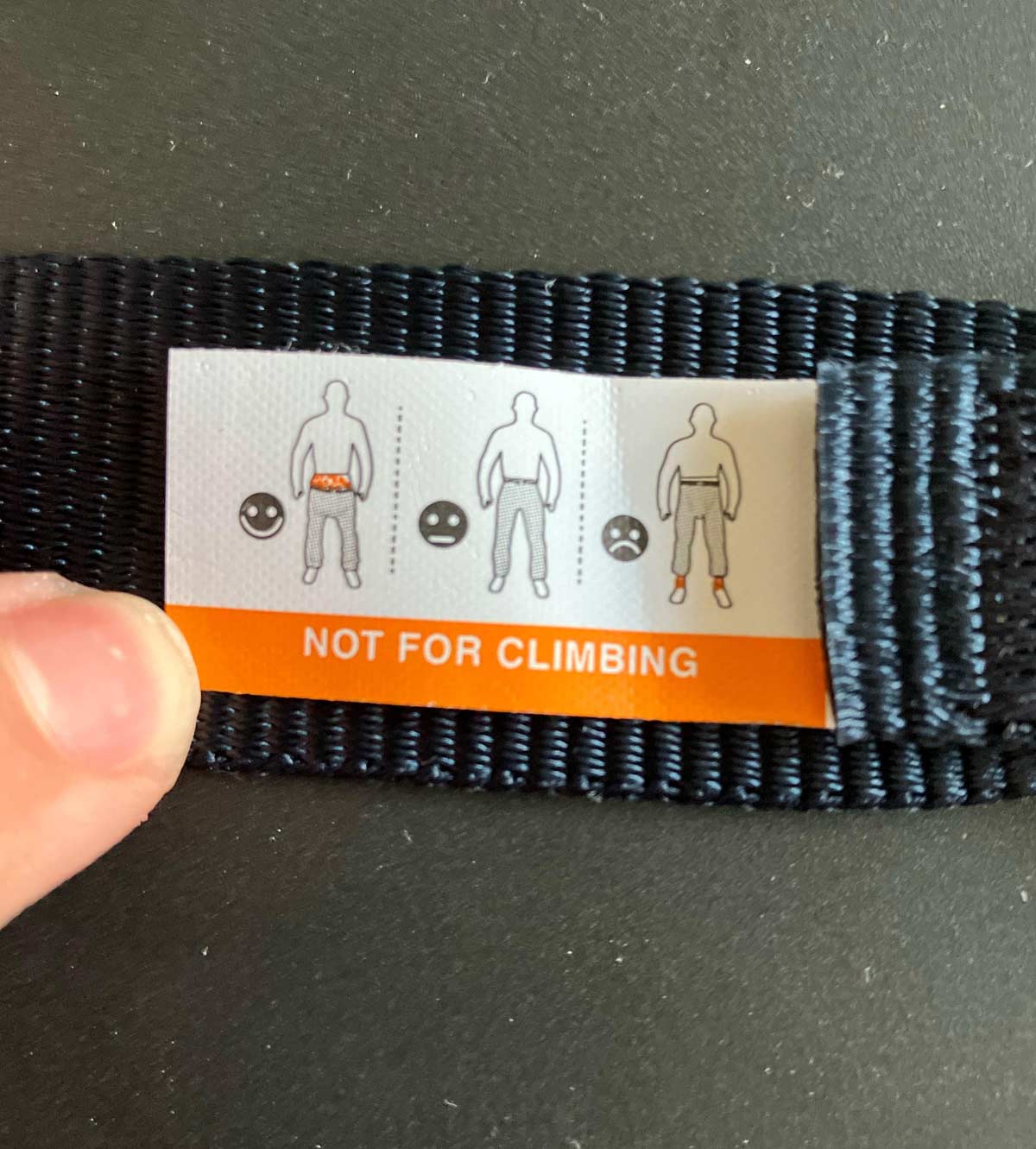 My new belt came with instructions...