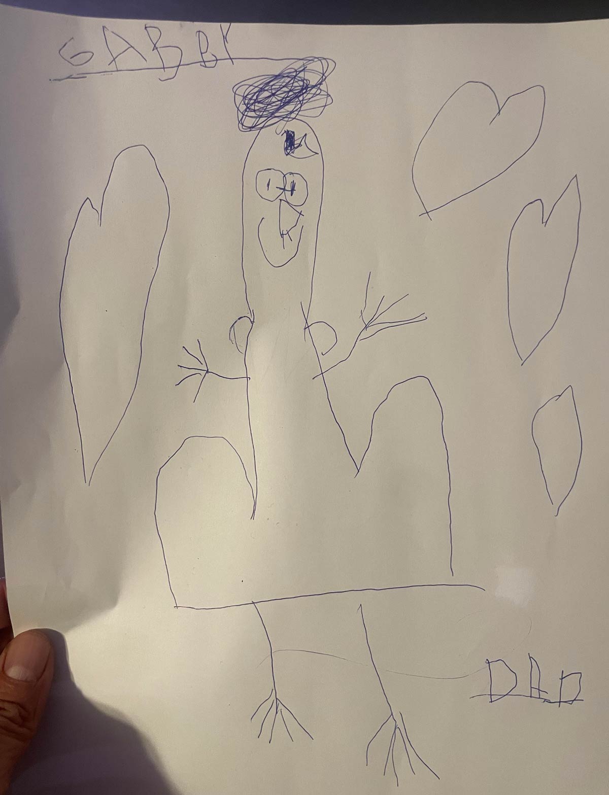 My 5 year old daughter drew a picture of me and I’m not sure if I should be offended