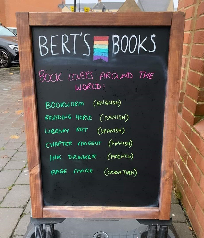 Different terms for book lovers from around the world