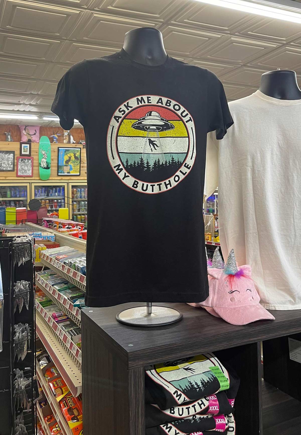 Interesting t-shirt at a shop in Wyoming