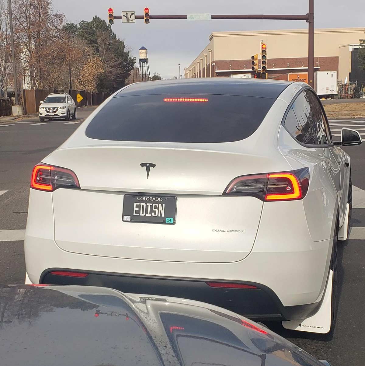 The plates on this tesla
