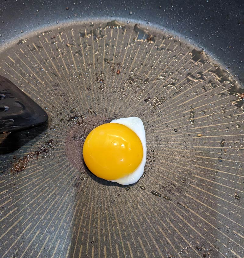 The way my other half cooks her eggs
