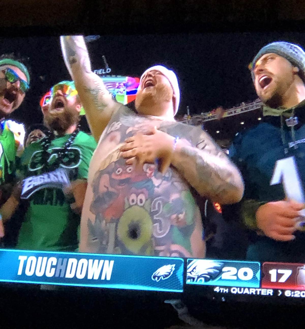 This guy at the Eagles game