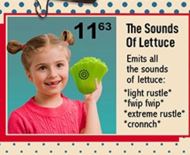 The sounds of lettuce