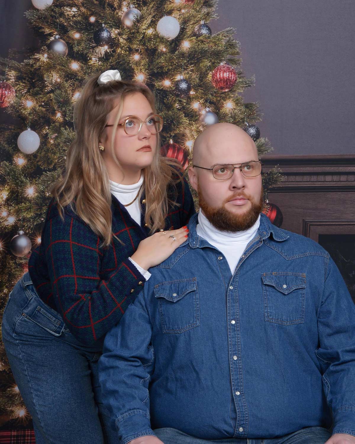 My wife and I had our Christmas card picture taken today
