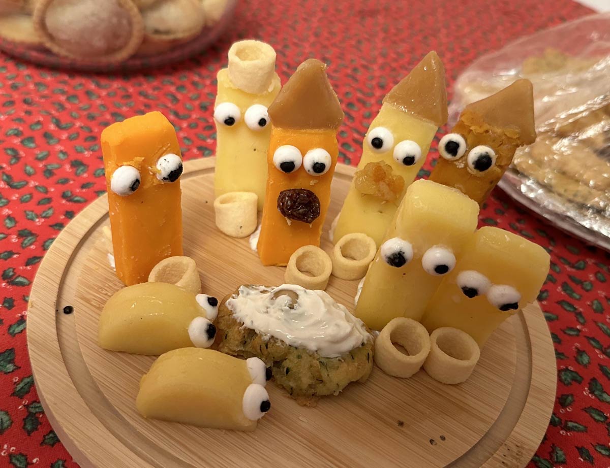 My cousin made this cheese nativity scene