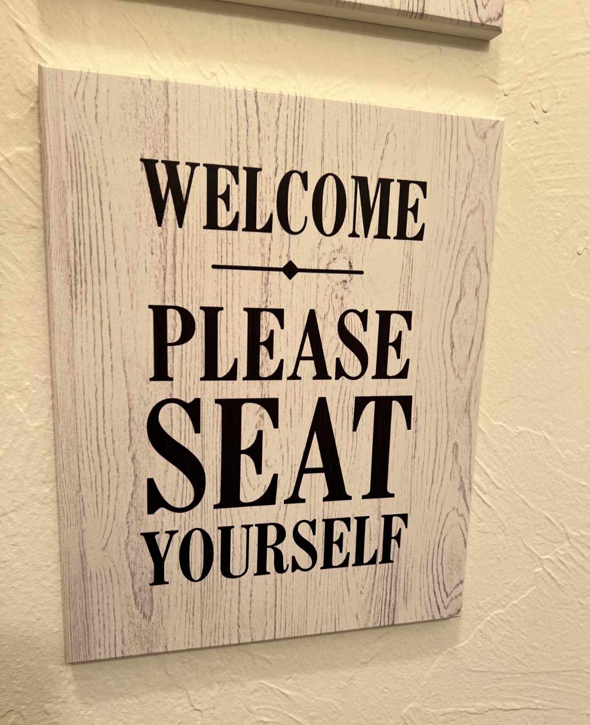 The sign in my MIL’s bathroom