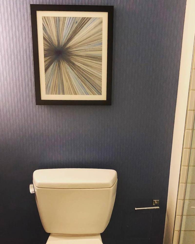 This art over a toilet in a hotel I stayed at once