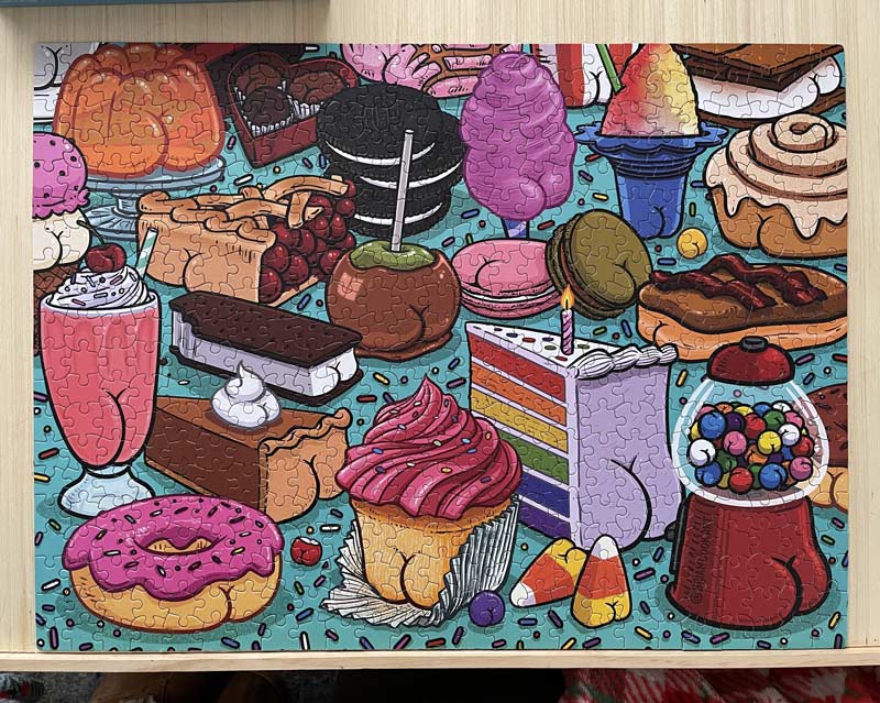 The puzzle my girlfriend just finished was cool - butt