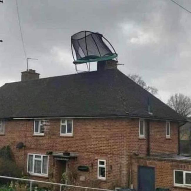 It sure is windy in the UK right now