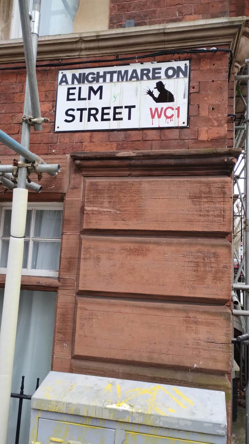 The Elm Street Street Sign in London