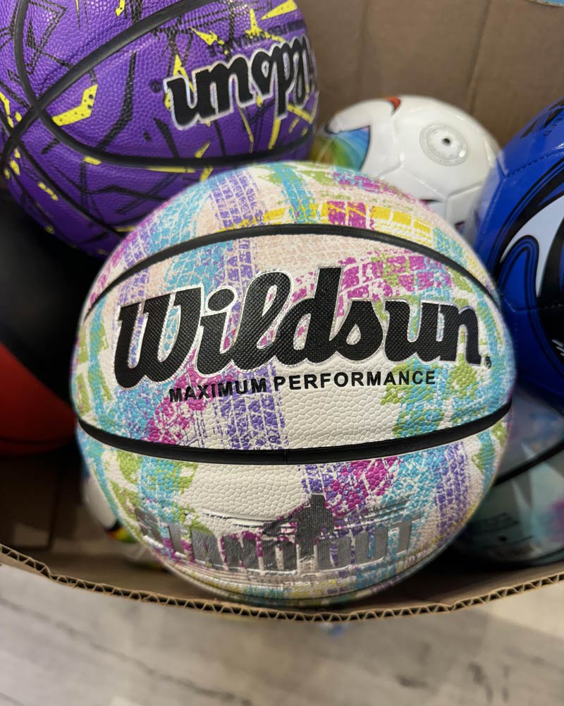 Knock off Wilson basketball at a Chinese import store in New Jersey