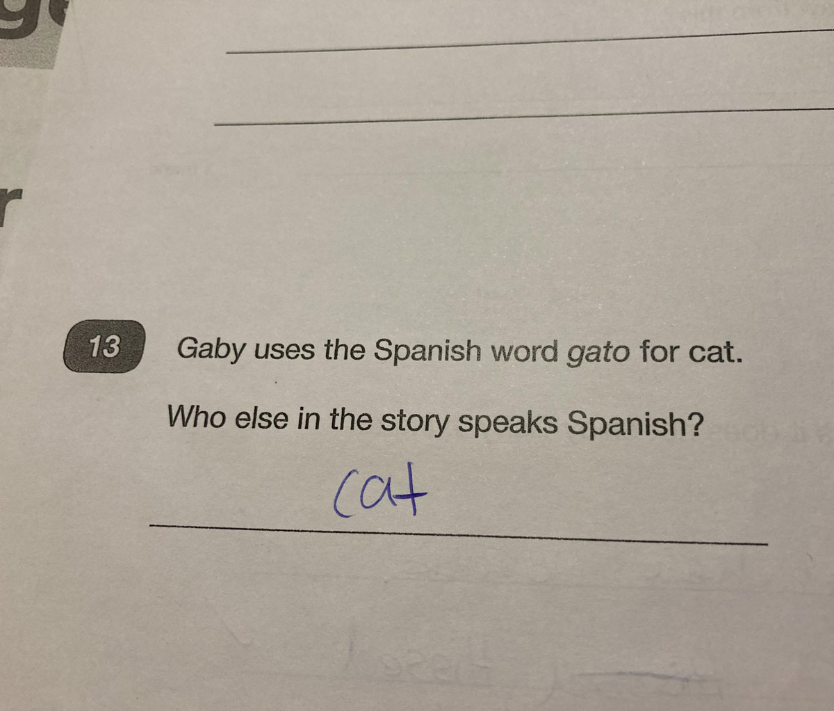 This answer from an 11-year-old