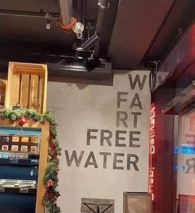 W Fart Free Water