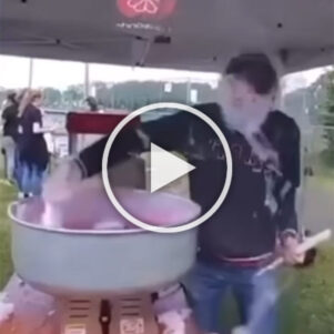 First time operating a cotton candy machine