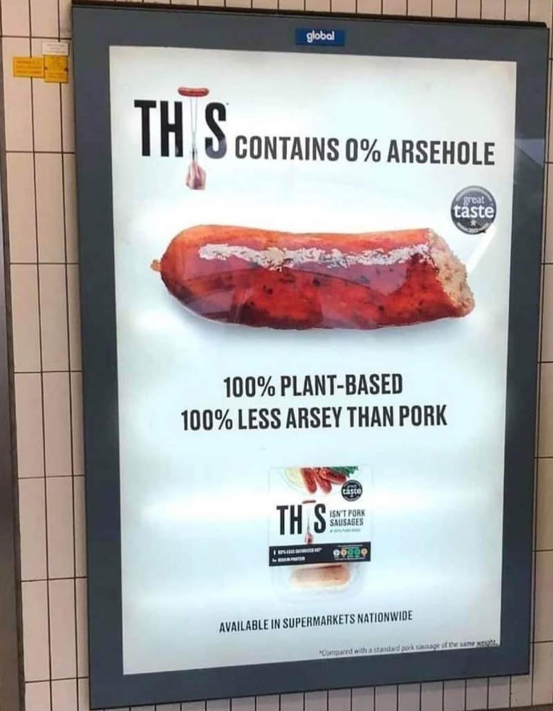 0% Arsehole Sausage
