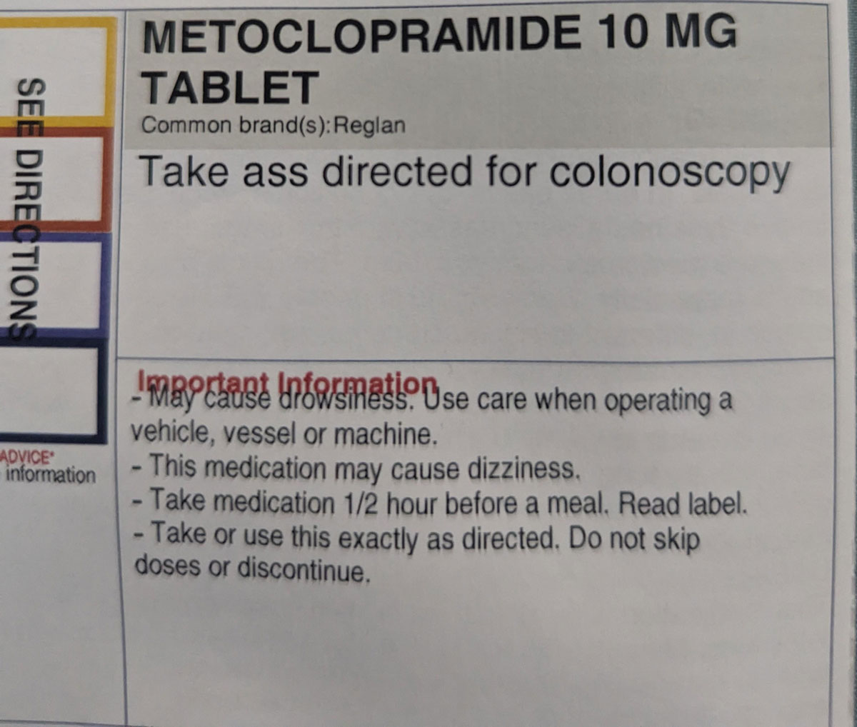 My pharmacist has a sense of humor