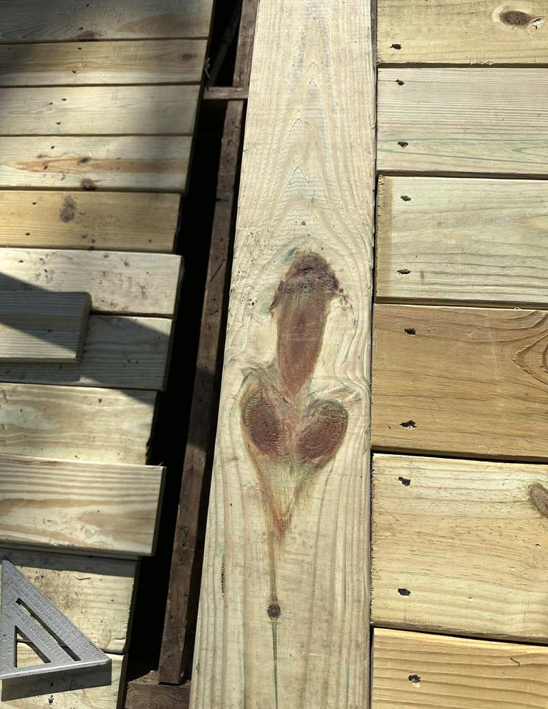 This wood is pretty knotty...