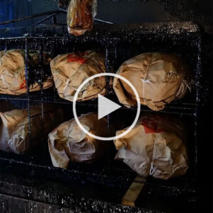 Ham Cooked in Vat of Molten Asphalt