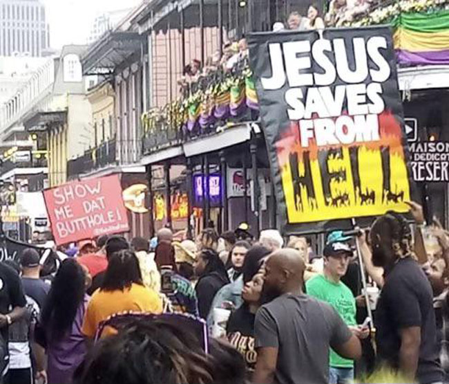 Live from New Orleans’ Bourbon Street, one day before Mardi Gras
