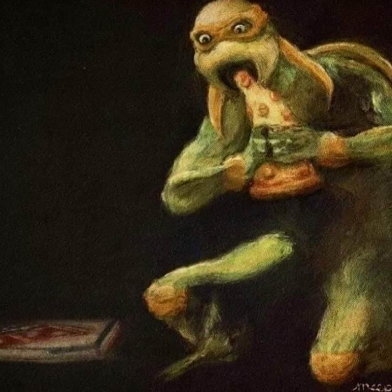 Michelangelo devouring his son
