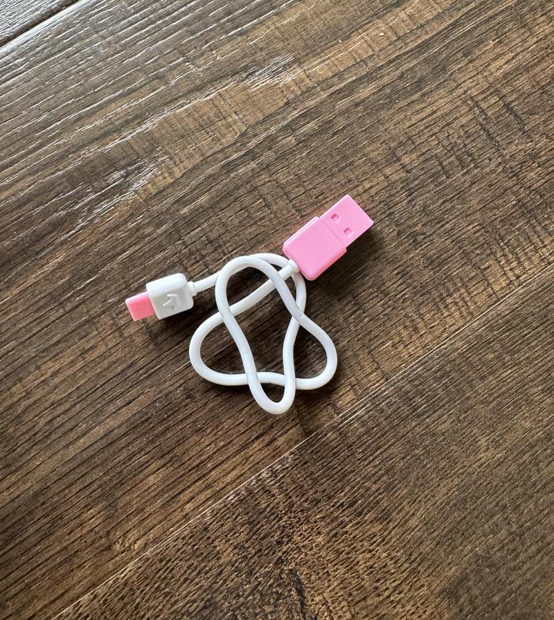 My daughter’s suitcase toy comes with a pretend USB A to USB C cable