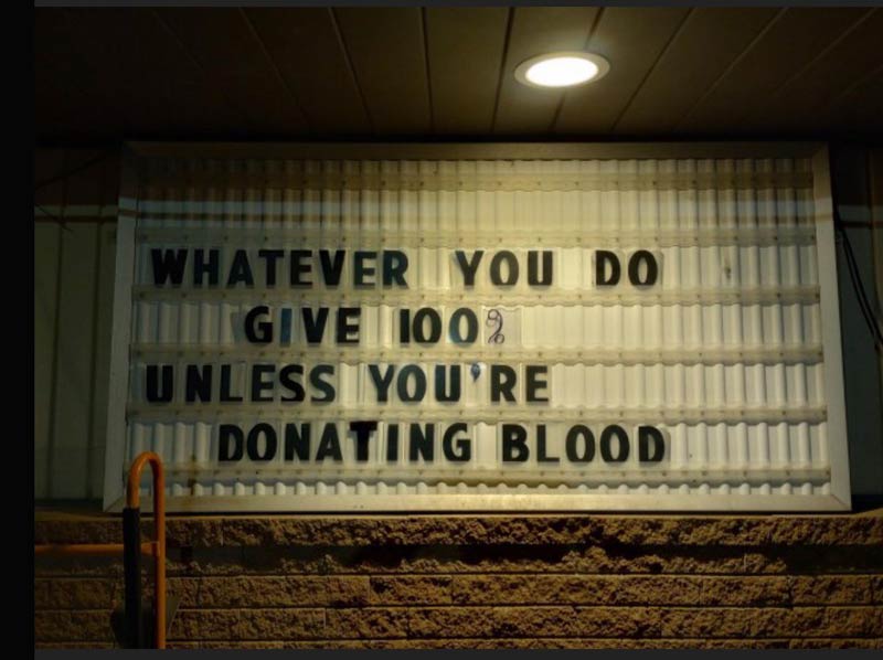 Whatever you do, give 100%