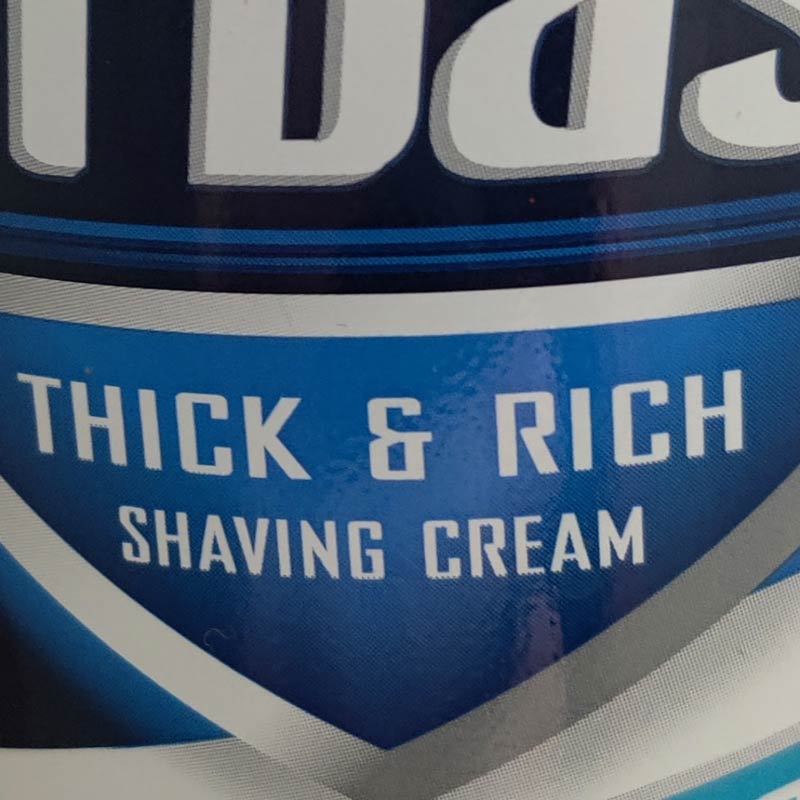 I like my shaving cream how I like my ladies