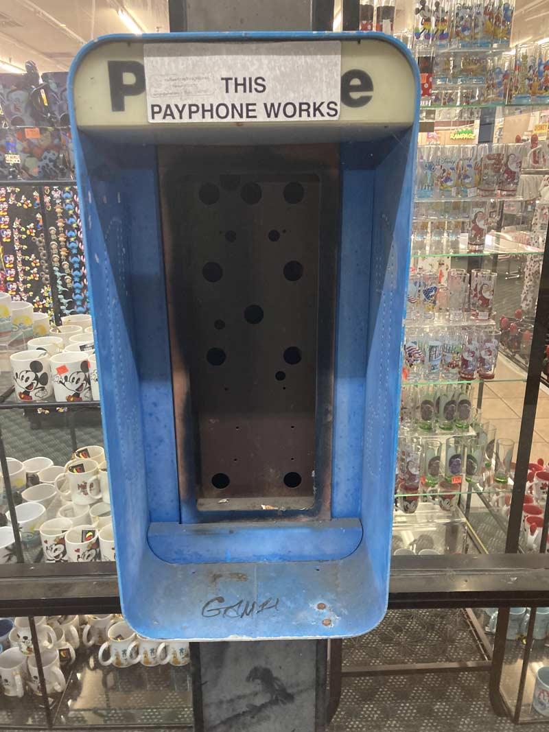 Don’t worry guys, the pay phone works