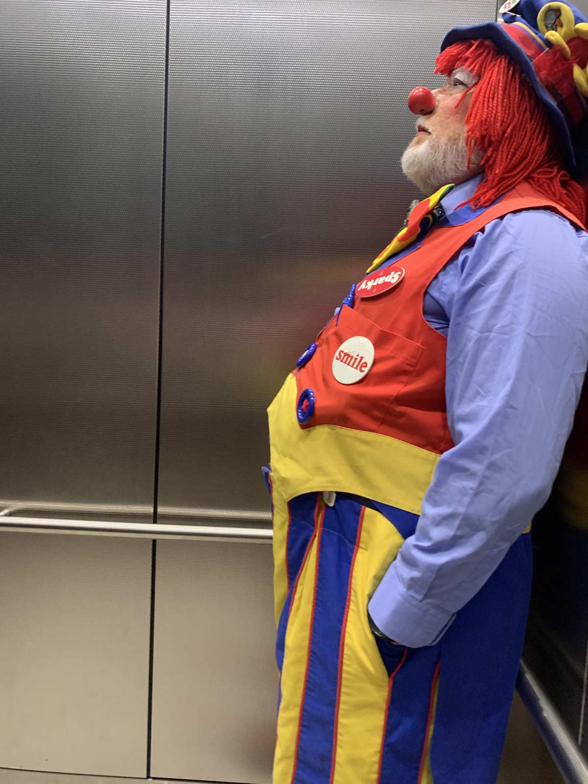 Had an elevator ride recently with this guy