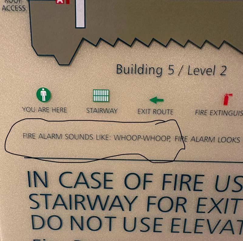 Always good to know safety sounds