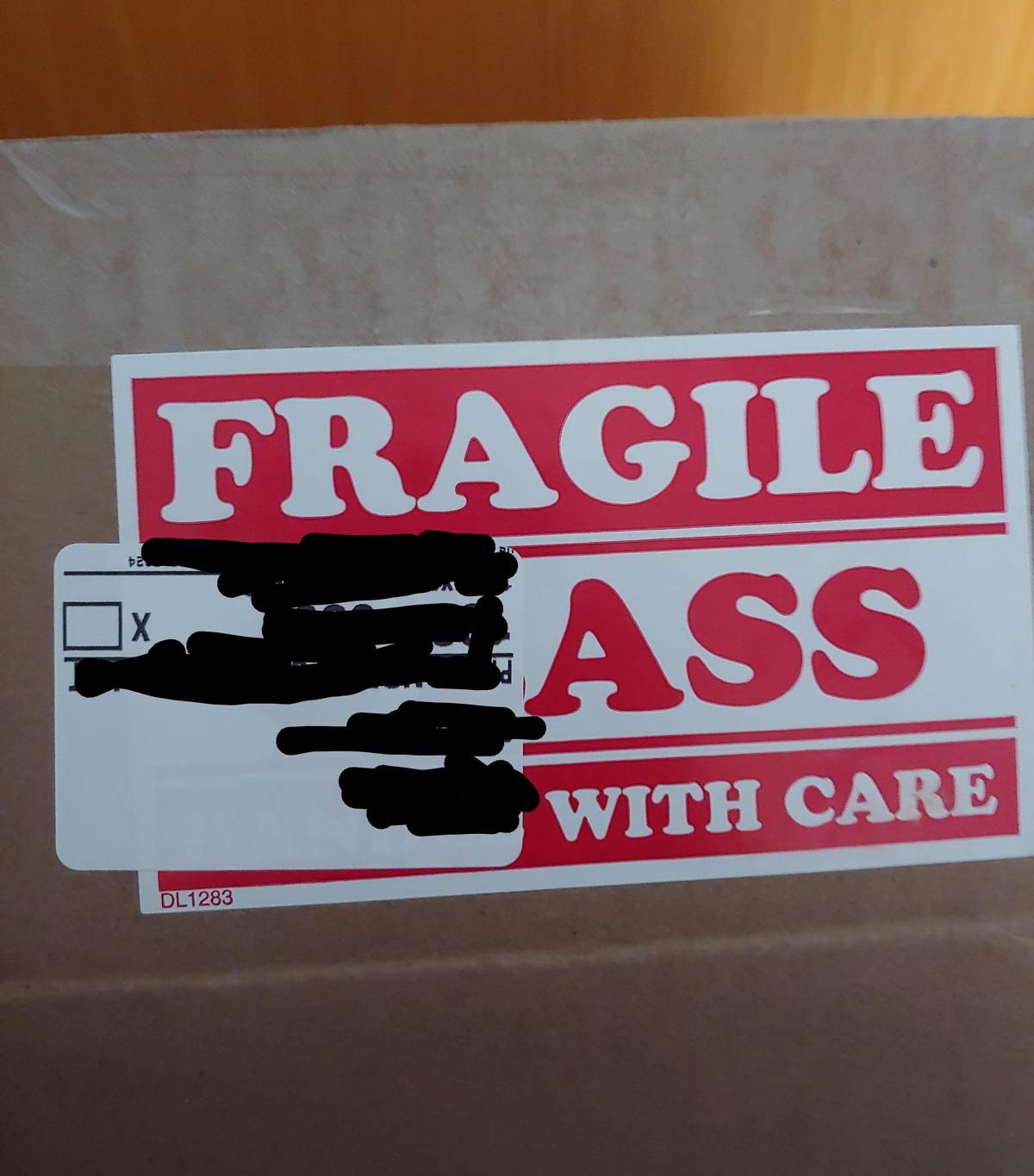 I think the package I received today is insulting me