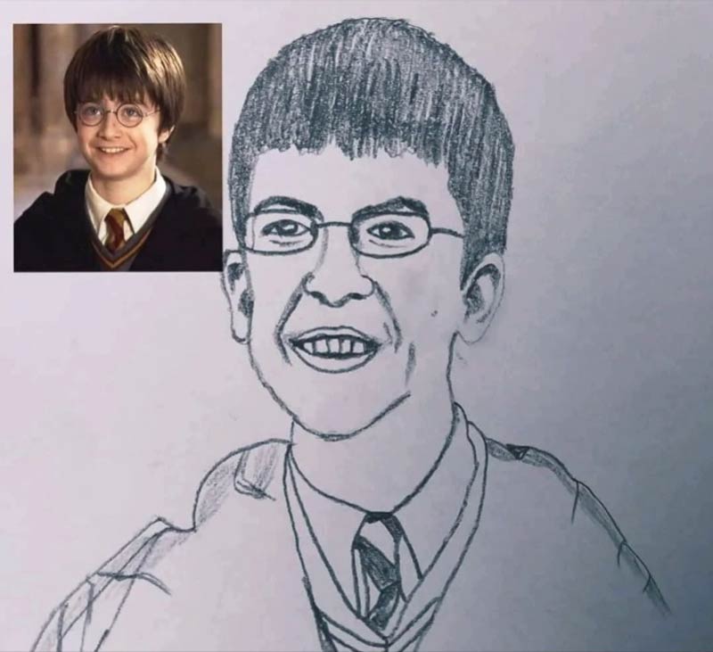 Portrait of Harry Potter or McLovin?