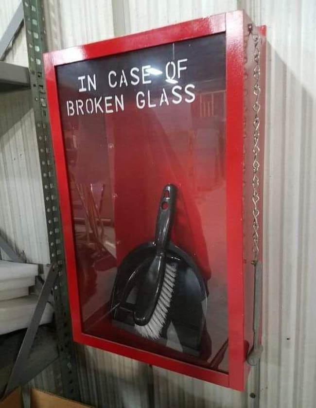In case of broken glass
