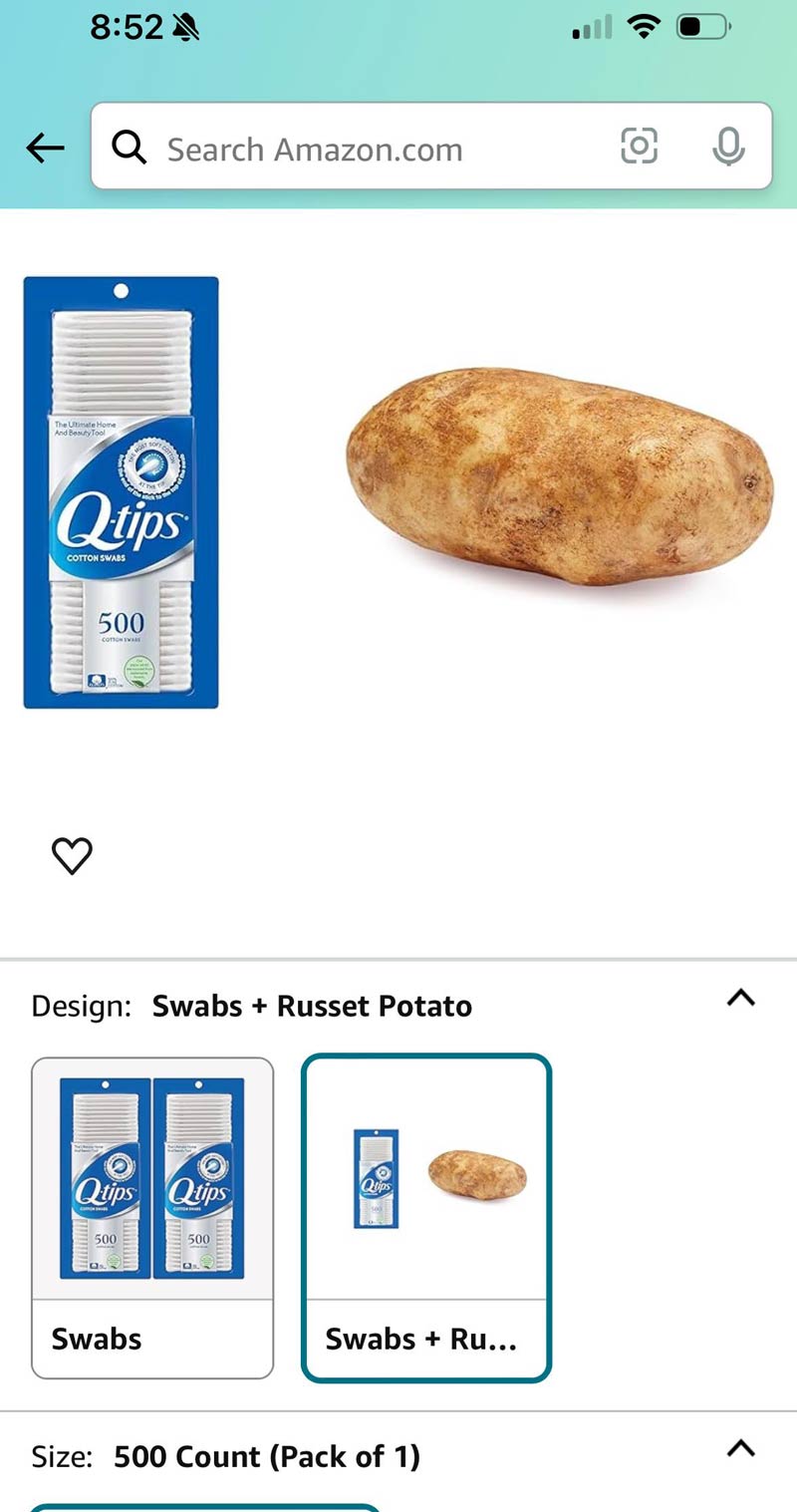 Shopping for Q-Tips when this was suggested as an alternative