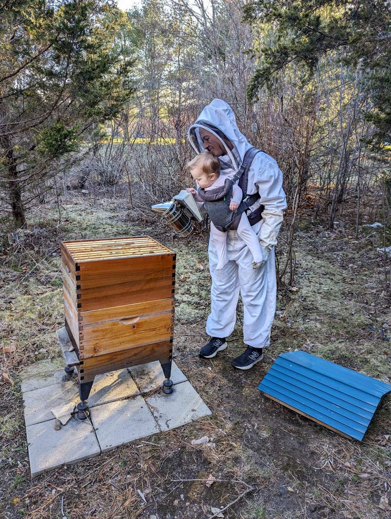 Gotta train future beekeepers from a young age!