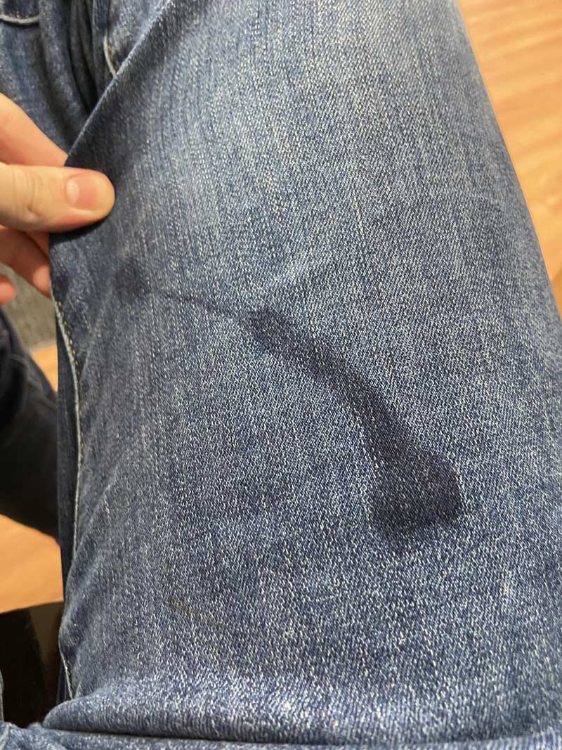 Spilt tea on my pants...