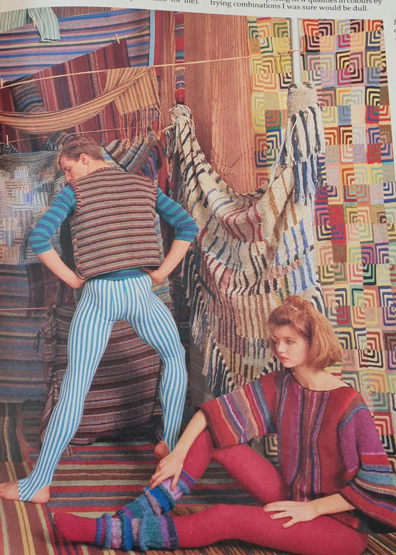 This insanity of an 80s knitting book