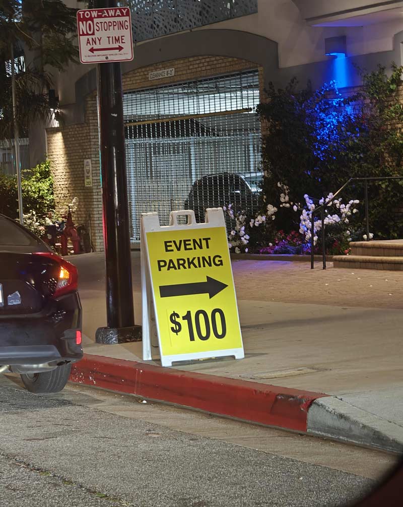 Event Parking Prices In Los Angeles