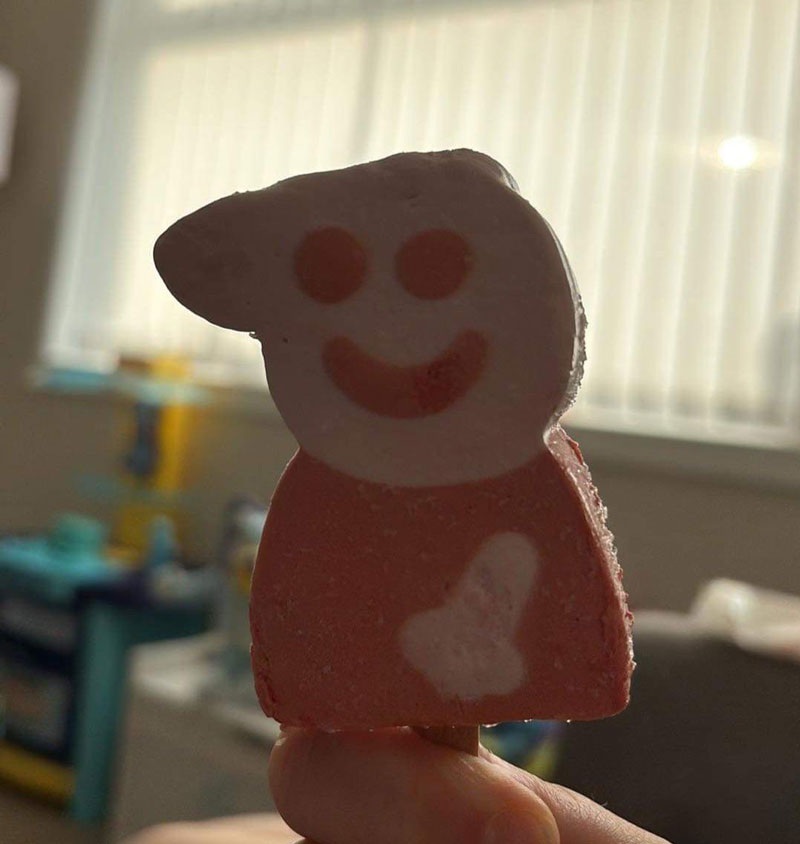 Opened up this ice cream to Peppa going ham