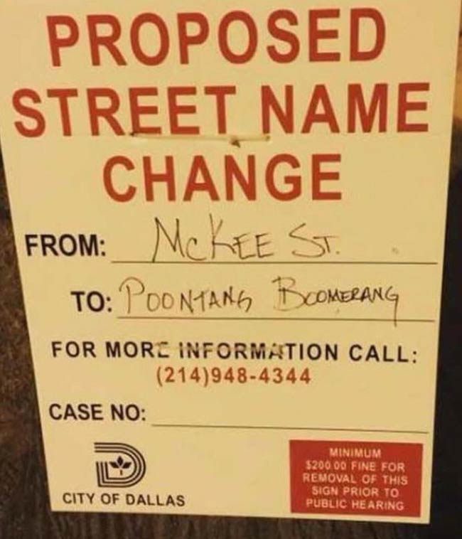 Proposed street name change