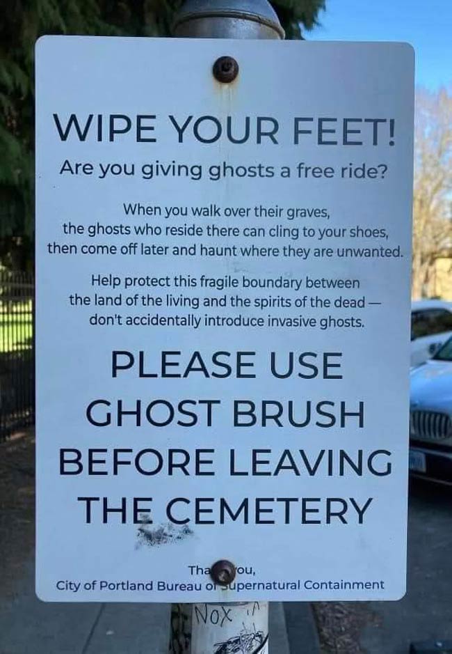 Wipe your feet!