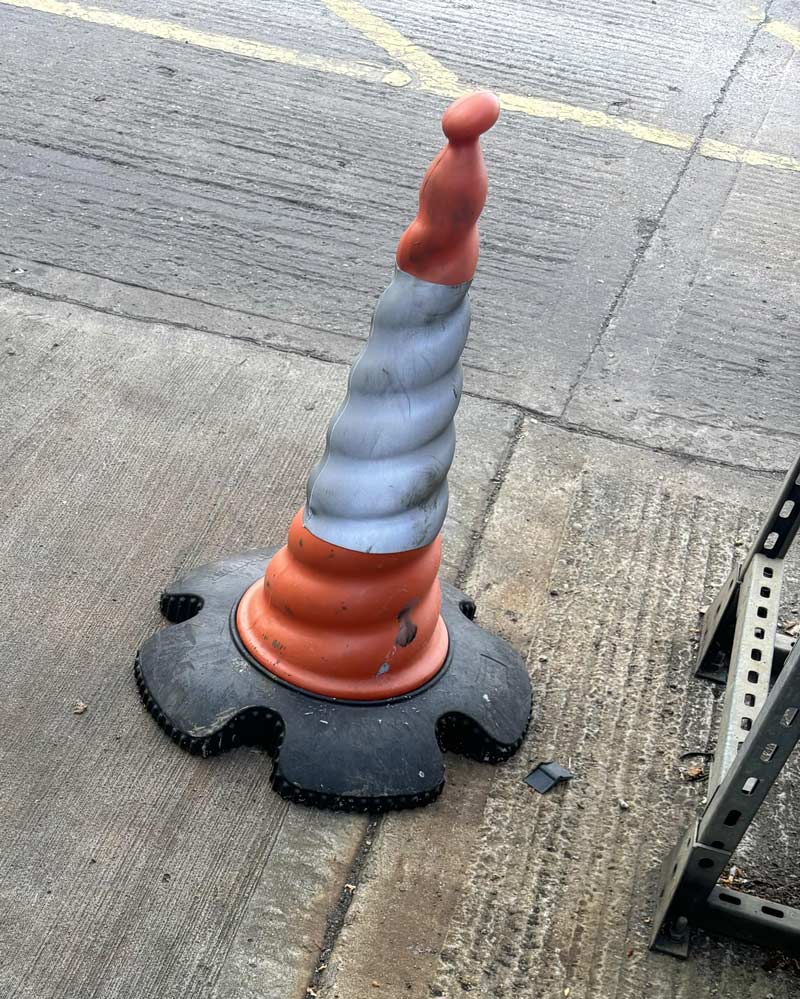 This curly cone at my work
