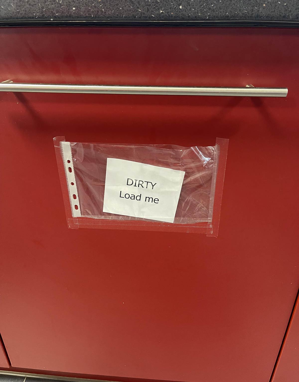 Our dishwasher in the office