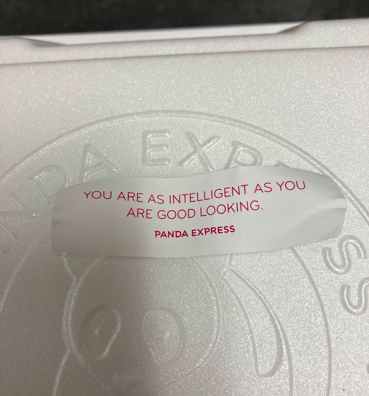 Panda calling me out twice in one sentence!