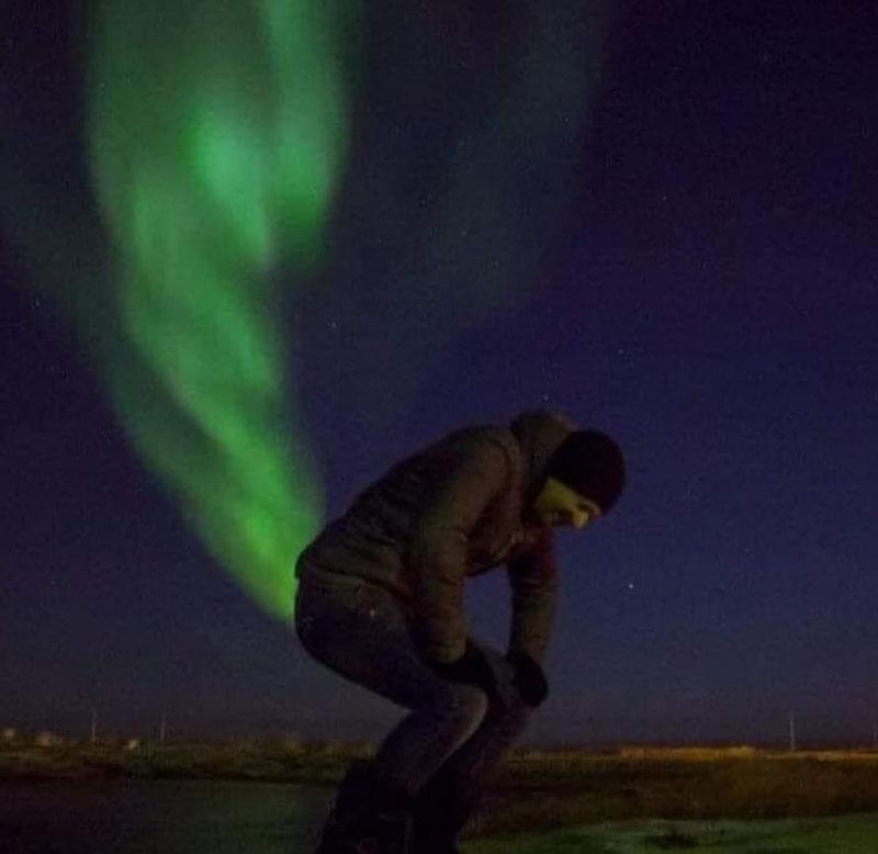 The northern lights were visible in Oklahoma the other night. This pic was sent to our local news station